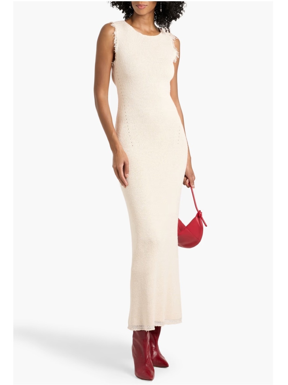 Proenza Schouler Sylvia Silk Bouclé Maxi Dress